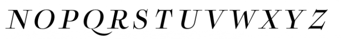 Boncaire Titling Medium Italic Font LOWERCASE