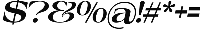 Bondist Display Italic Font OTHER CHARS