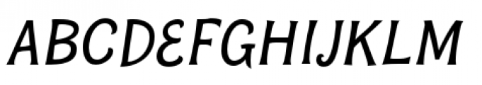 Bonobo Semi Bold Italic Font UPPERCASE