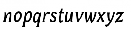 Bonobo Semi Bold Italic Font LOWERCASE