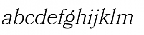 Bookmania Light Italic Font LOWERCASE