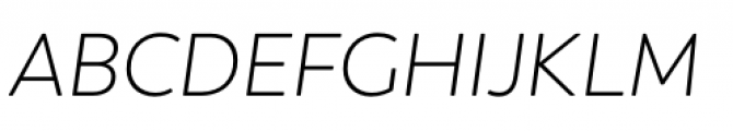 Boston Light Italic Font UPPERCASE