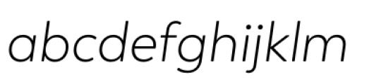 Boston Light Italic Font LOWERCASE