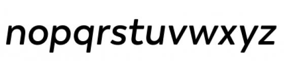 Boston SemiBold Italic Font LOWERCASE