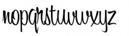 Bounce Script Font LOWERCASE