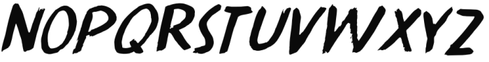 Bouteilles Italic Font LOWERCASE