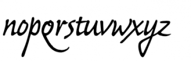 Bouwsma Script Font LOWERCASE