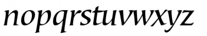 Bouwsma Text Italic Font LOWERCASE