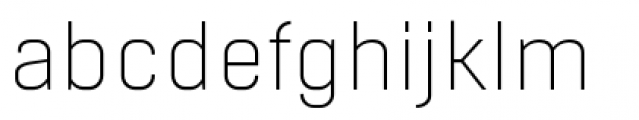 Boxed Extra Light Font LOWERCASE