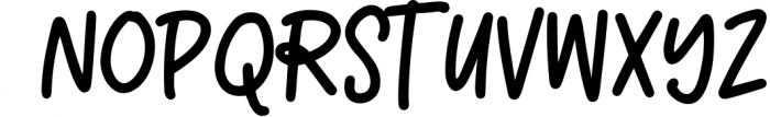 Boisterous - A casual handwriting font! Font UPPERCASE
