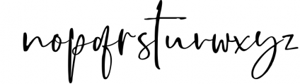Boisterous Signature Script Font LOWERCASE