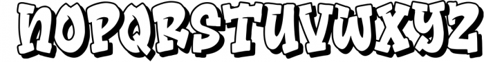 Bomber Squad Graffiti Font 1 Font UPPERCASE