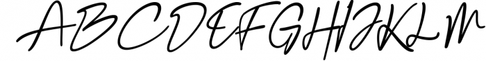 Bosstony - Modern Signature 1 Font UPPERCASE