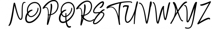 Bosstony - Modern Signature 2 Font UPPERCASE