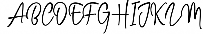 Bosstony - Modern Signature 3 Font UPPERCASE