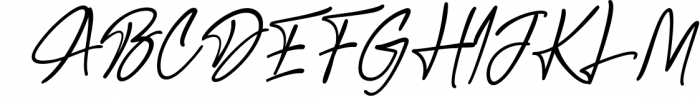 Bosstony - Modern Signature 4 Font UPPERCASE