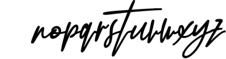 Bosstony - Modern Signature 4 Font LOWERCASE