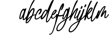 Bosstony - Modern Signature 5 Font LOWERCASE