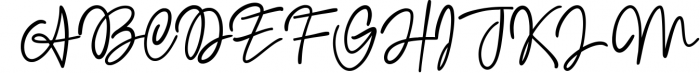 Bosstony - Modern Signature 6 Font UPPERCASE