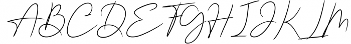Bouton Signature 1 Font UPPERCASE