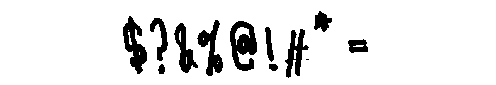 BODY SLIM Font OTHER CHARS