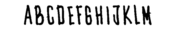 BODY SLIM Font UPPERCASE