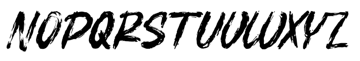 BOSTHON BRUSH Font UPPERCASE