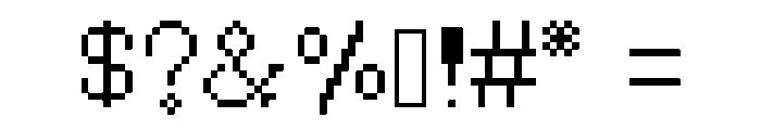 BOTMAKER Font OTHER CHARS