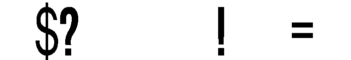 Board Contest Font OTHER CHARS