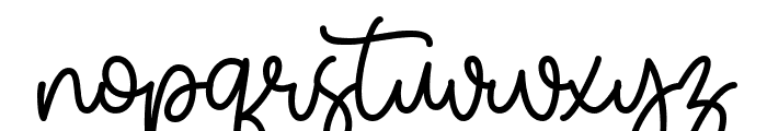Bobamilk Font LOWERCASE