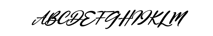 Bobbey Italic Font UPPERCASE