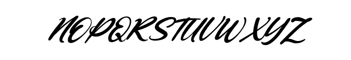 Bobbey Italic Font UPPERCASE