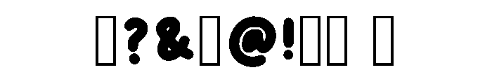 Bobosipta Regular Font OTHER CHARS