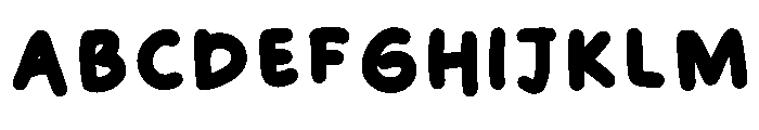 Bobosipta Regular Font UPPERCASE