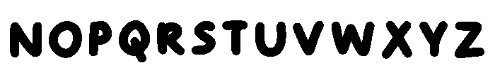 Bobosipta Regular Font UPPERCASE