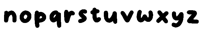 Bobosipta Regular Font LOWERCASE