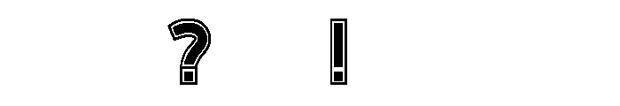 Boca Regular Font OTHER CHARS