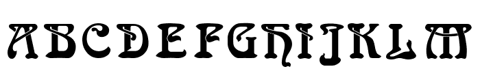 Bocklin Font UPPERCASE