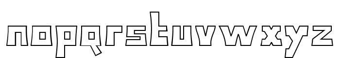 Bodax Outline Font LOWERCASE