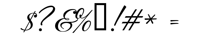 Bodega Script Font OTHER CHARS