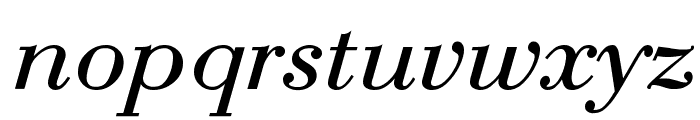 Bodoni-Normal-Italic Font LOWERCASE