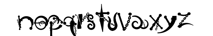 Body Piercing & Chains Font LOWERCASE