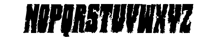 Bog Beast Condensed Italic Font UPPERCASE