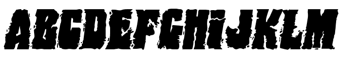 Bog Beast Expanded Italic Font UPPERCASE