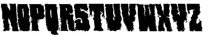 Bog Beast Leftalic Font UPPERCASE