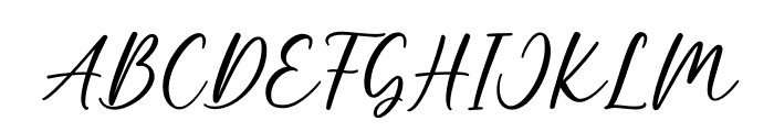 Bohemian Font UPPERCASE