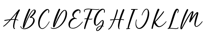 Bohemian Font UPPERCASE