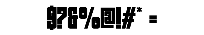 Bold Block Font OTHER CHARS