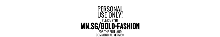 Bold Fashion PERSONAL USE Regular Font OTHER CHARS
