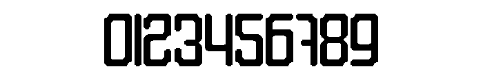 Bold Frame Font OTHER CHARS